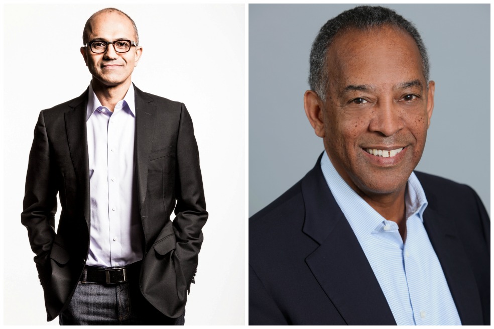 Satya Nadella, nuevo CEO de Microsoft. / EFE John Thompson, presidente. / AFP