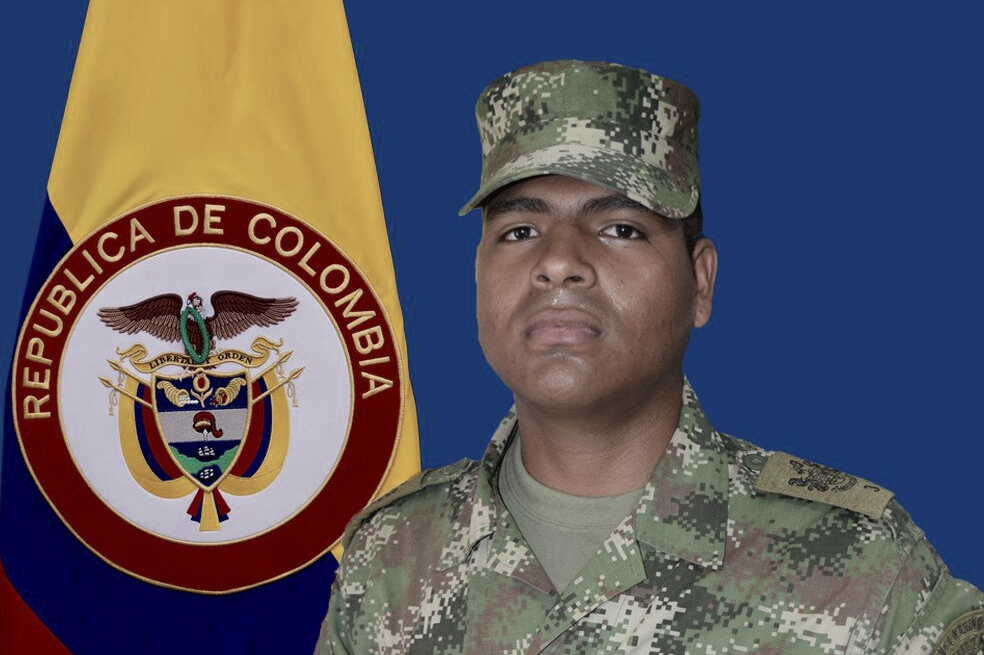 El soldado Enrique Chaves murió en la explosión registrada en la vereda El Tandil. / Foto: Comando General de las FF.MM.