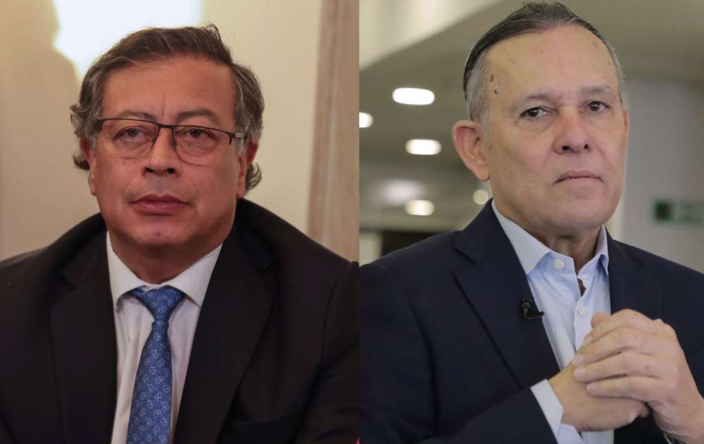 Presidente Gustavo Petro y presidente del Congreso, Efraín Cepeda.