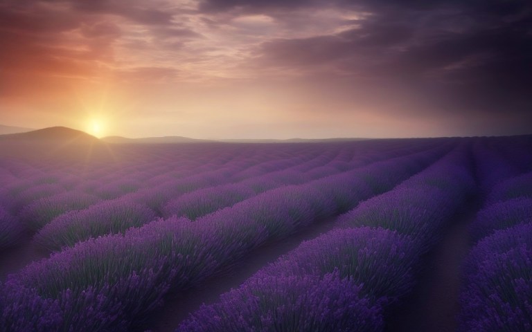 ¿Dónde puede ver los famosos campos de flores de lavanda en Francia?