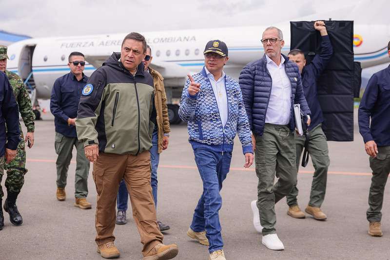 El presidente Gustavo Petro en Pasto, Nariño, donde se inauguró el primer proyecto de Geotermia para la Vida.