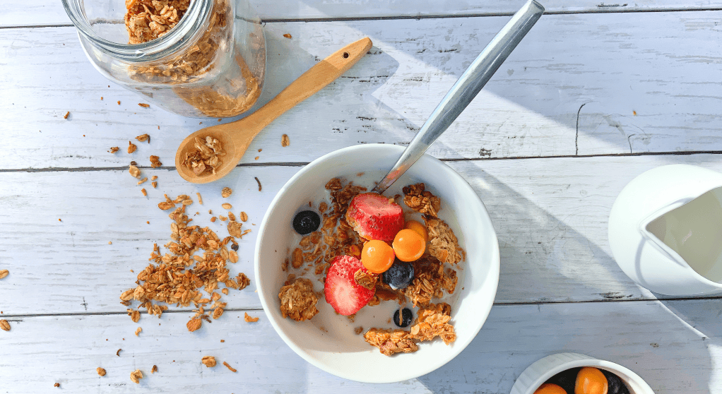 Granola sin azúcar refinada en casa