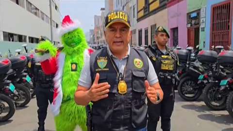 El Grinch se suma a la policía peruana antidrogas