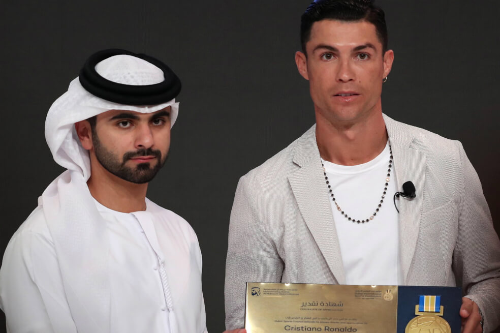 Cristiano Ronaldo recibió un nuevo premio en Emiratos Árabes. / EFE