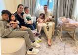 Hijos de Cristiano Ronaldo y Georgina Rodríguez conocieron a ‘Santa Claus’.