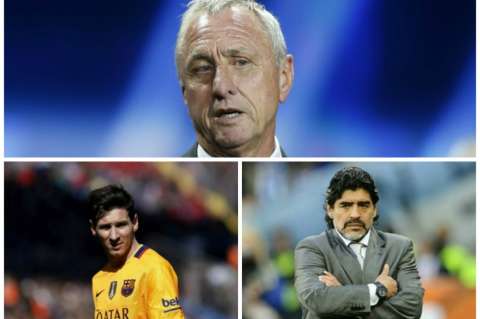 Messi y Maradona le rinden tributo a Cruyff