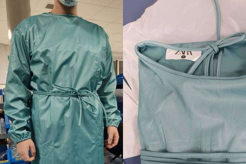 Así son las batas de Zara para el personal sanitario