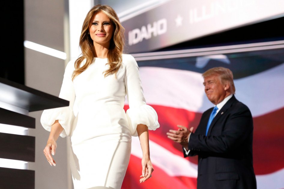 Melania Trump y su esposo, Donald Trump, durante el primer día de la Convención Republicana en Cleveland. / EFE