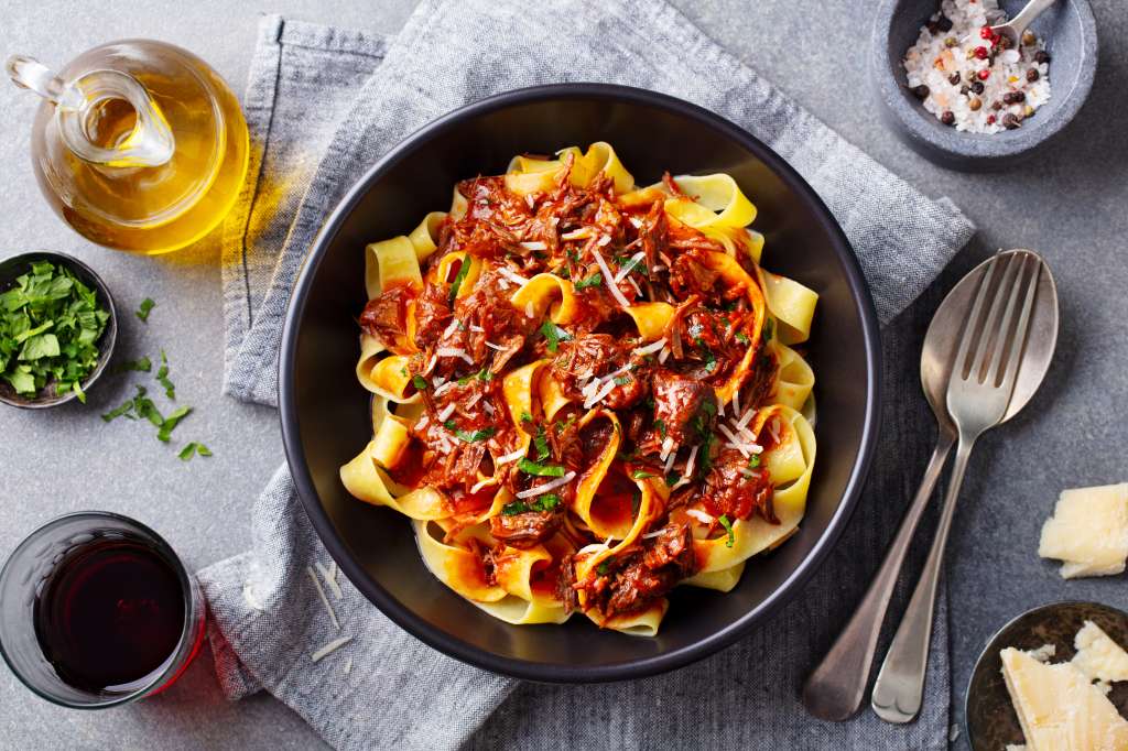 Pasta con carne