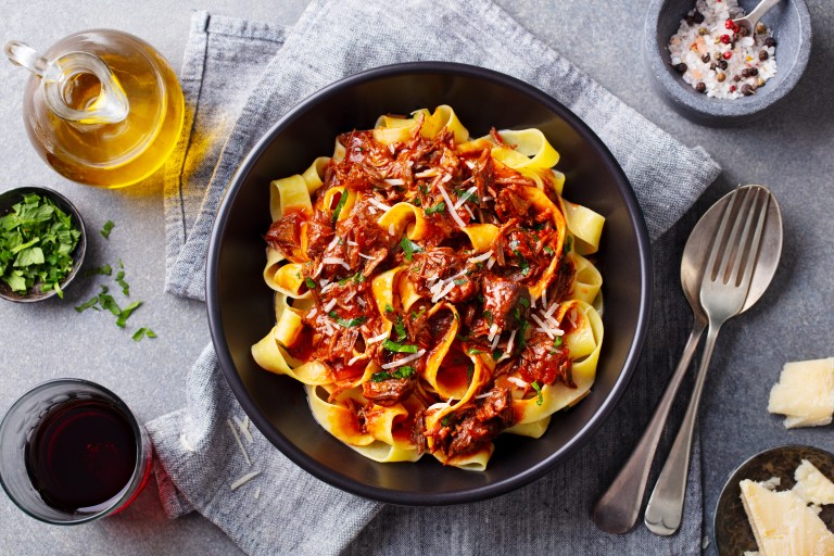 Receta con pasta y carne para el almuerzo de este miércoles
