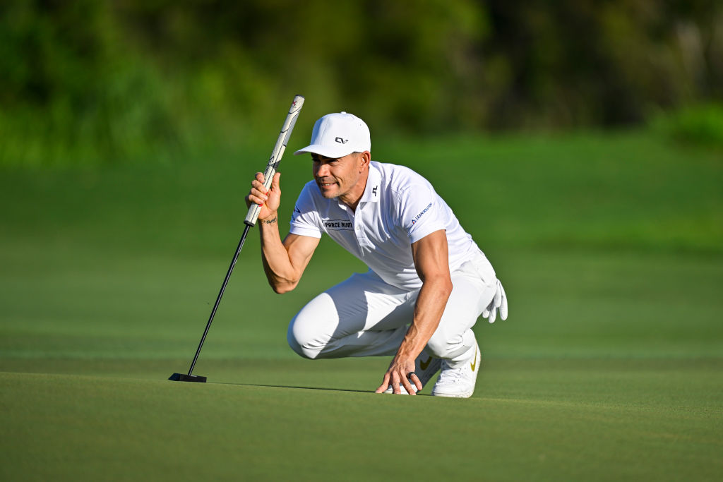 Camilo Villegas, durante la primera ronda del The Sentry, en Kapalua, Maui, Hawái. (Photo by Ben Jared/PGA TOUR