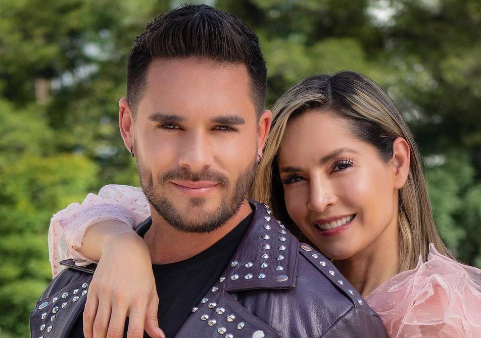 Carmen Villalobos y Sebastián Caicedo se casaron en 2019, luego de estar diez años juntos.