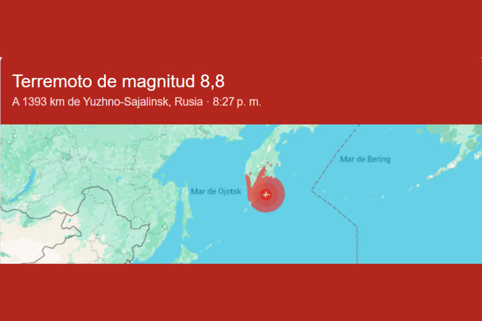 Terremoto magnitud de 8.8 en Rusia