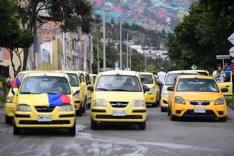 Tras el asesinato de dos conductores, taxistas se manifestaron ante la inseguridad
