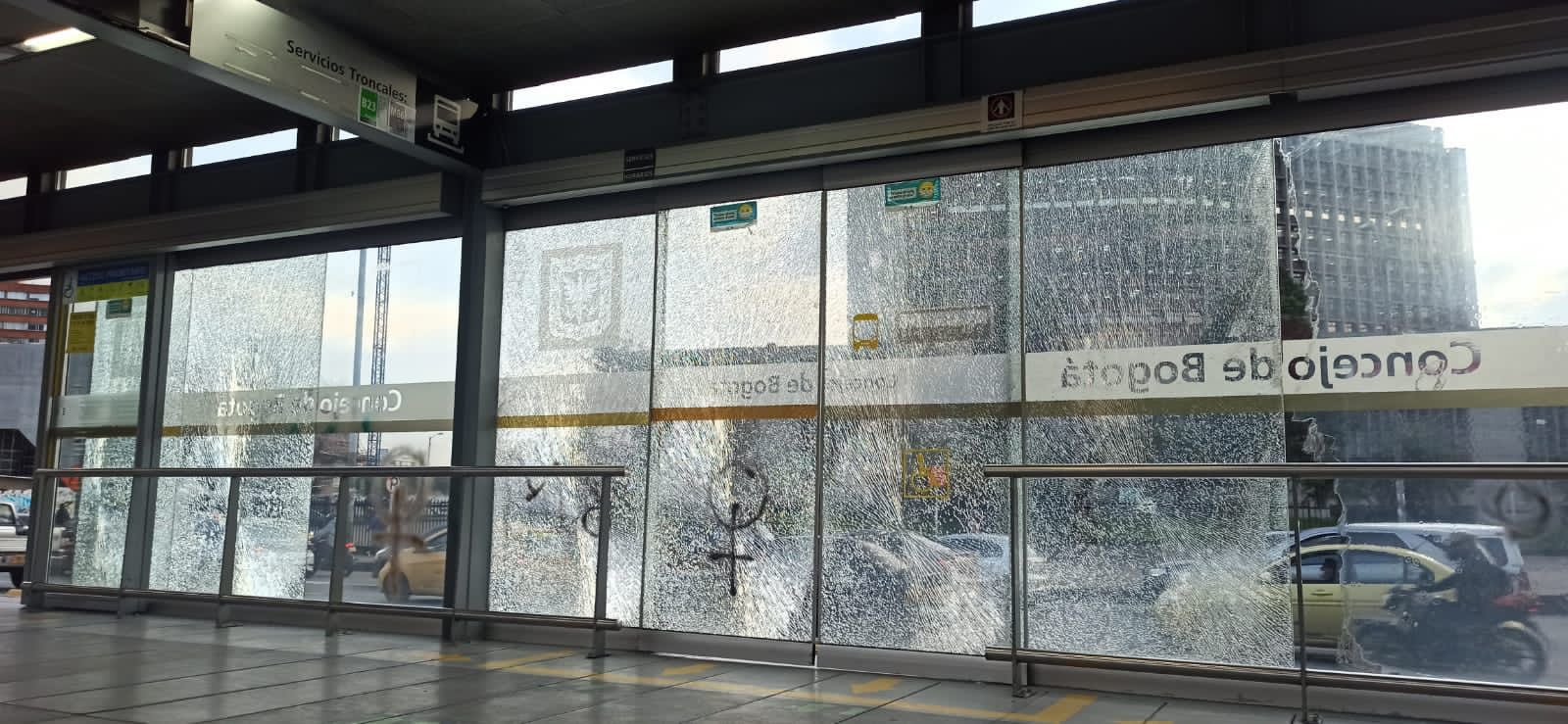 El balance de afectaciones de las marchas del 8M en Bogotá.