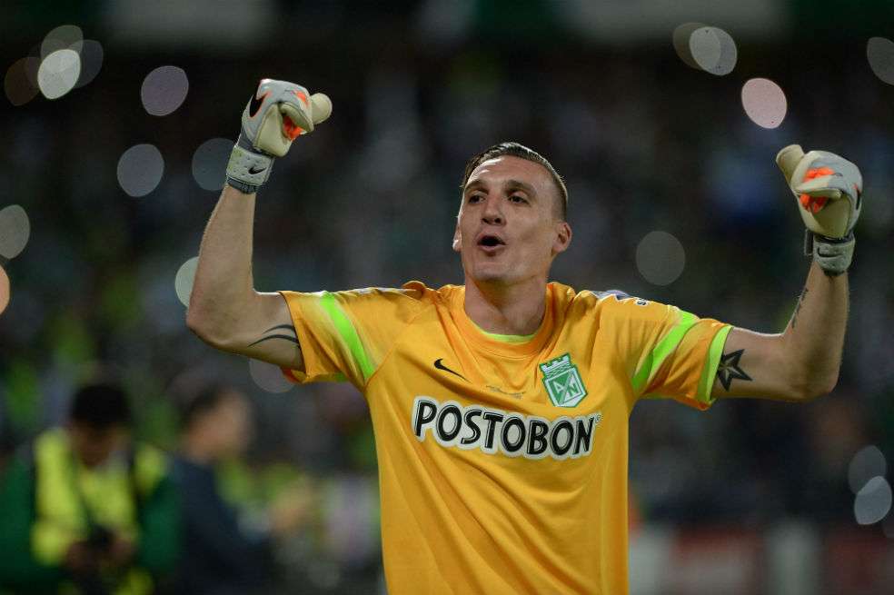 Franco Armani, arquero de Atlético Nacional. / AFP