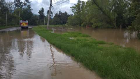 Video: inundaciones en La Calera (Cundinamarca) dejan 4 familias afectadas