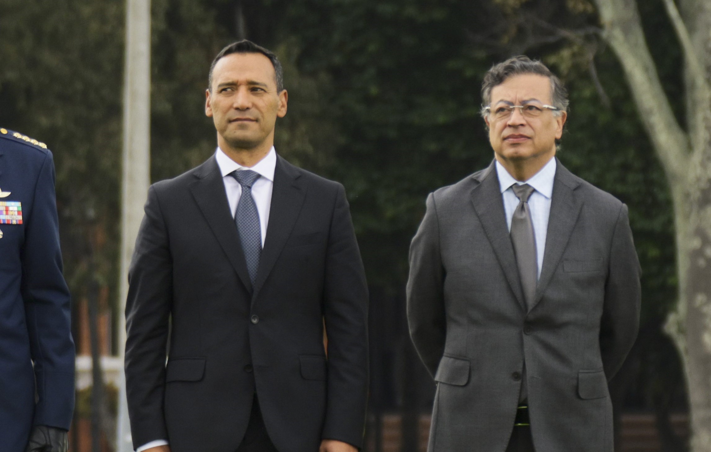 Ministro de Defensa, Pedro Sánchez, y presidente Gustavo Petro.