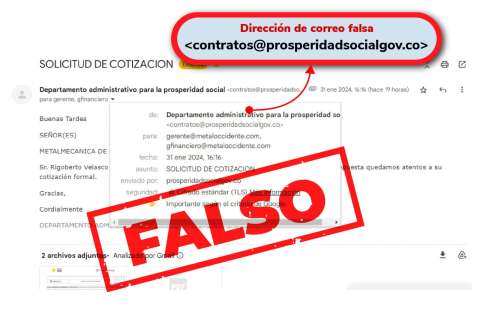 ¡Ojo, evite estafas! Prosperidad Social no pide firmas ni hace contratos por correo