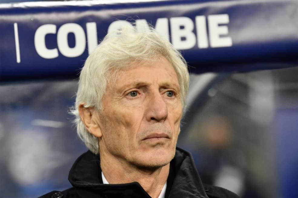 José Pékerman, cuando era técnico de la selección de Colombia.