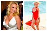 Pamela Anderson usa vestido de baño de "Baywatch" por petición de sus novios