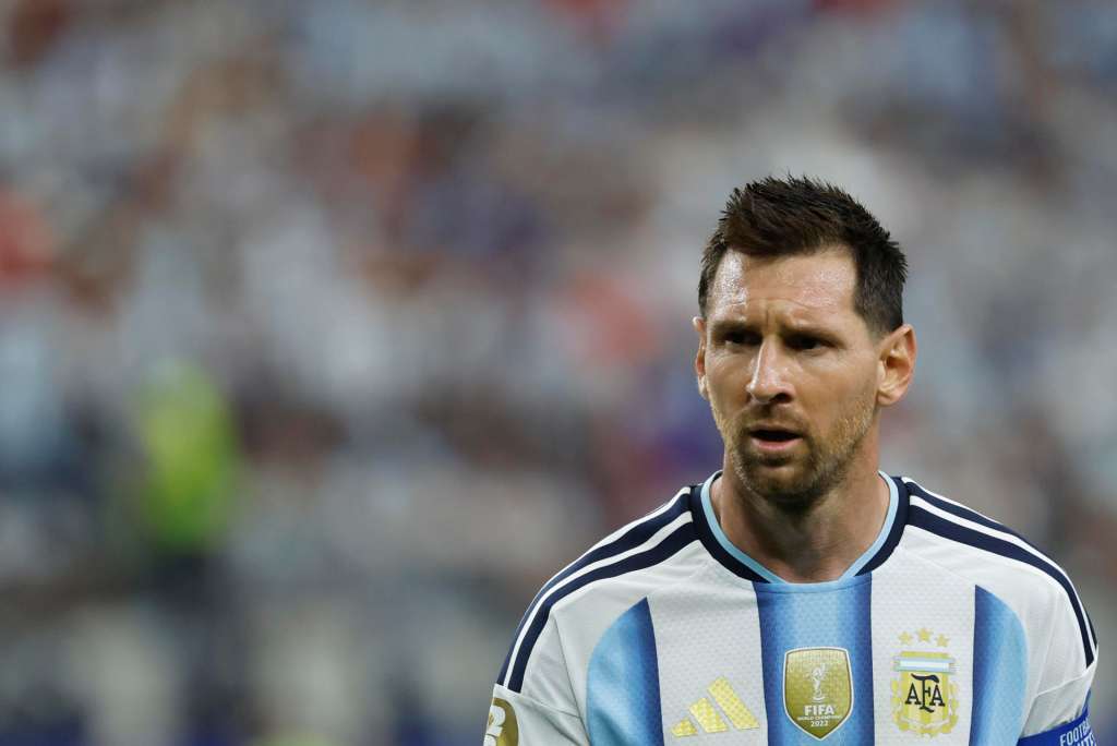 ARLINGTON (ESTADOS UNIDOS), 22/06/2026.- El delantero de Argentina Leo Messi en el partido del Mundial 2026 entre Argentina y Austria, este lunes en Arlington, Texas. EFE/Mariscal