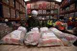 En fotos: 20 toneladas de alimentos para los desplazados del Catatumbo