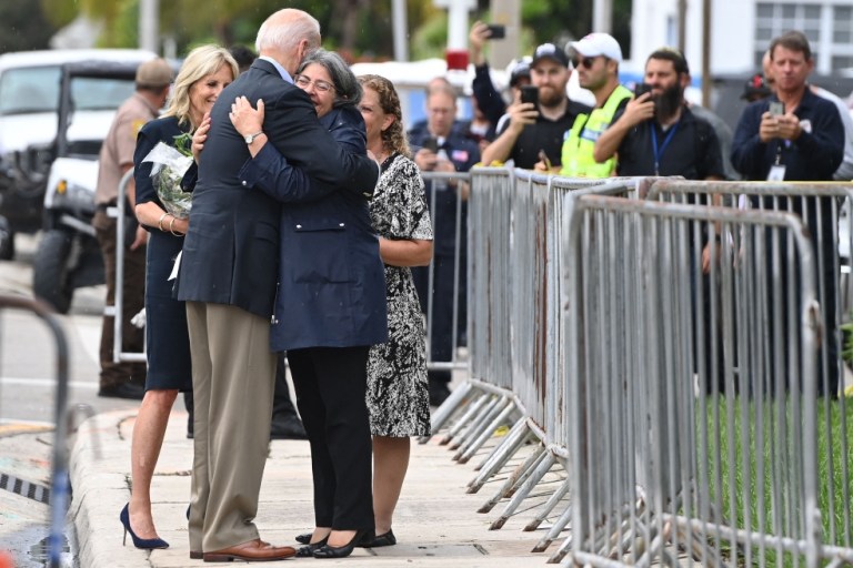 Derrumbe edificio en Miami visita Biden