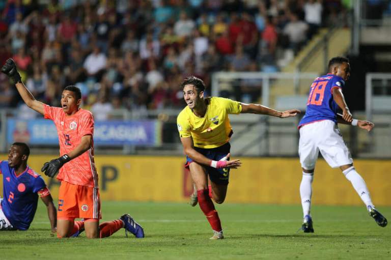 Colombia perdió ante Ecuador y quedó sin margen de error en el Sudamericano Sub 20