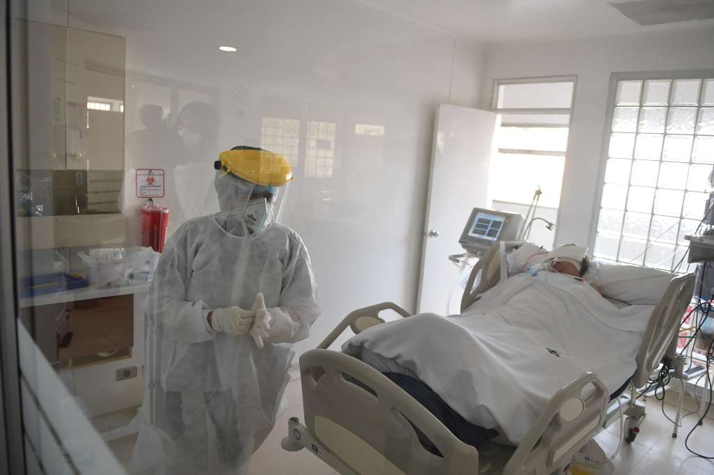 Sala UCI para pacientes de Covid – 19 de este hospital