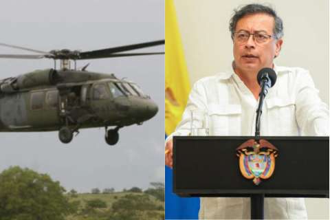 Petro demandará a firma que suspendió mantenimiento a helicóptero presidencial