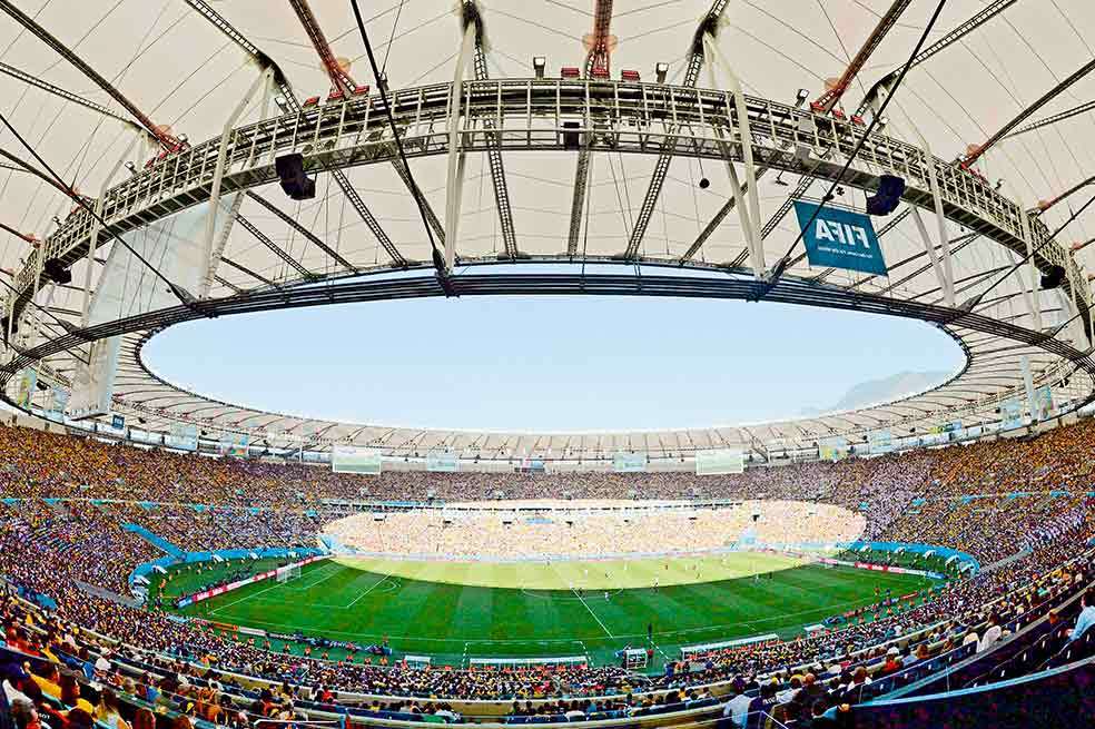 El estadio Maracaná, de Río de Janeiro, acogerá la final de Brasil 2014 entre alemanes y argentinos. / EFE