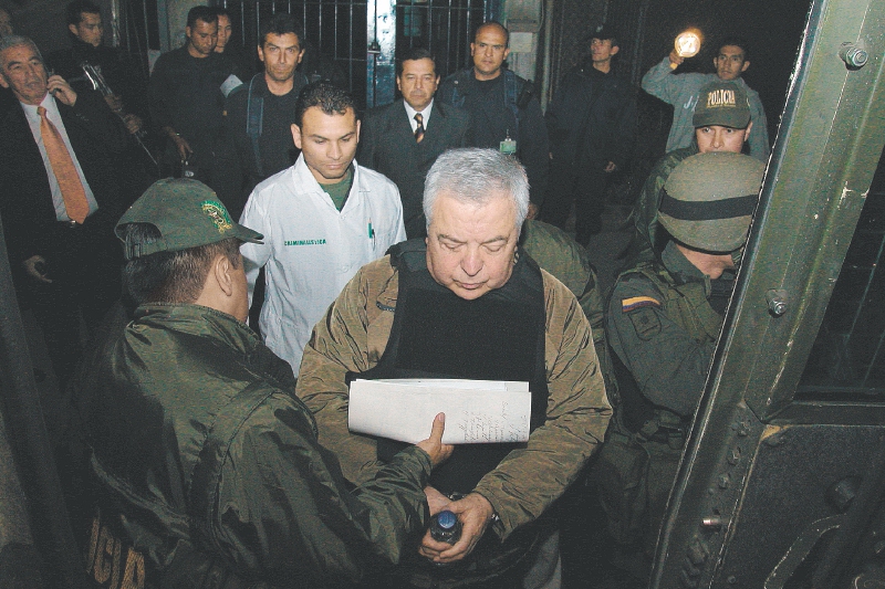 Gilberto Rodriguez Orejuela cuando fue extraditado a EE. UU.