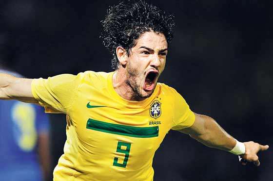 Alexandre Pato, jugador de la selección de Brasil / Archivo