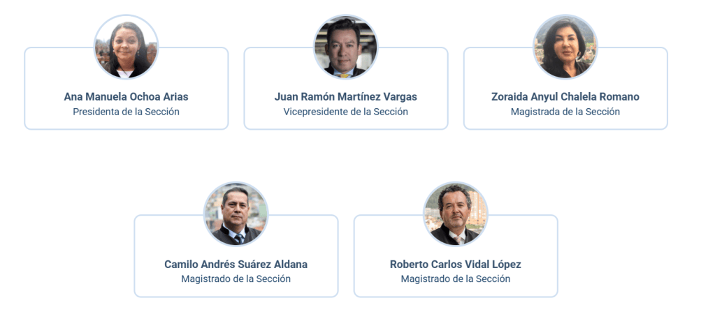 Sección de Primera Instancia para casos de Reconocimiento de Verdad y Responsabilidad.