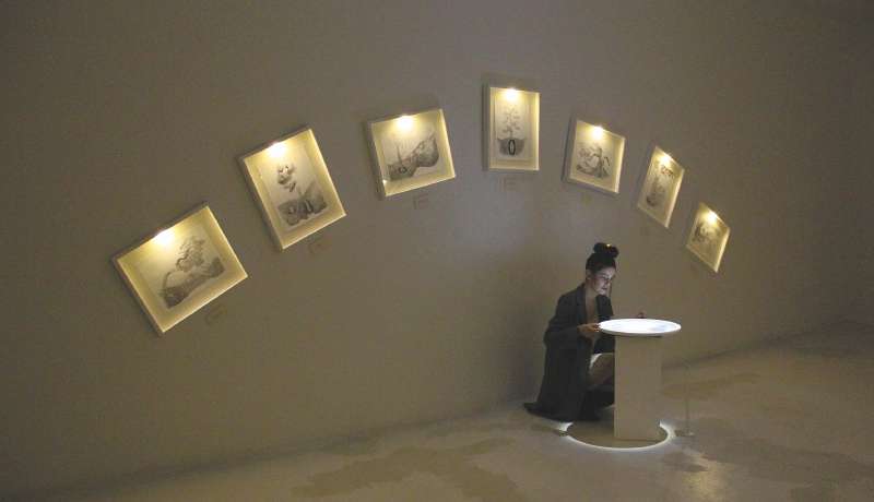 'Los varones del Sol', exhibición de la artista plástica María Fernanda Patiño.