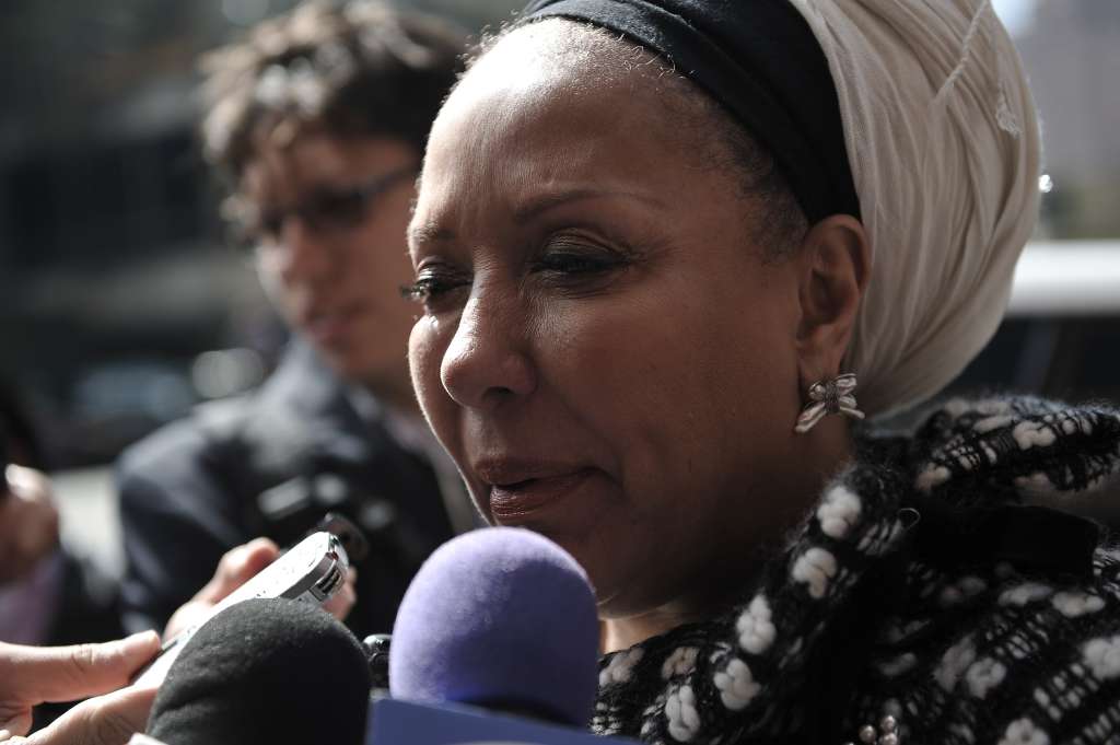 Exsenadora de La República, llega a los juzgados especializados de Bogotá, para rendir declaración en el juicio que se adelanta contra José Miguel Narváez por el homicidio de Jaime Garzón.