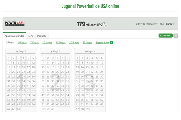 La lotería Powerball sortea un premio gigante de más de 650 mil millones de pesos.