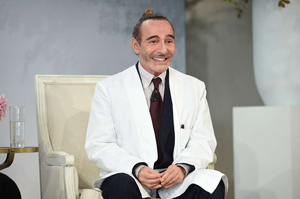(FILES) British fashion designer John Galliano attends Vogue's Forces of Fashion Conference at Milk Studios in New York City, on October 12, 2017.