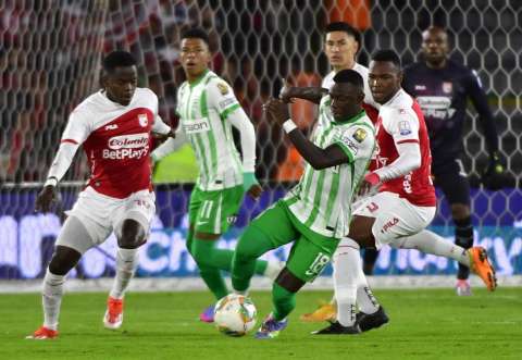 Nacional venció a Santa Fe en El Campín y apretó el Grupo B en Liga BetPlay