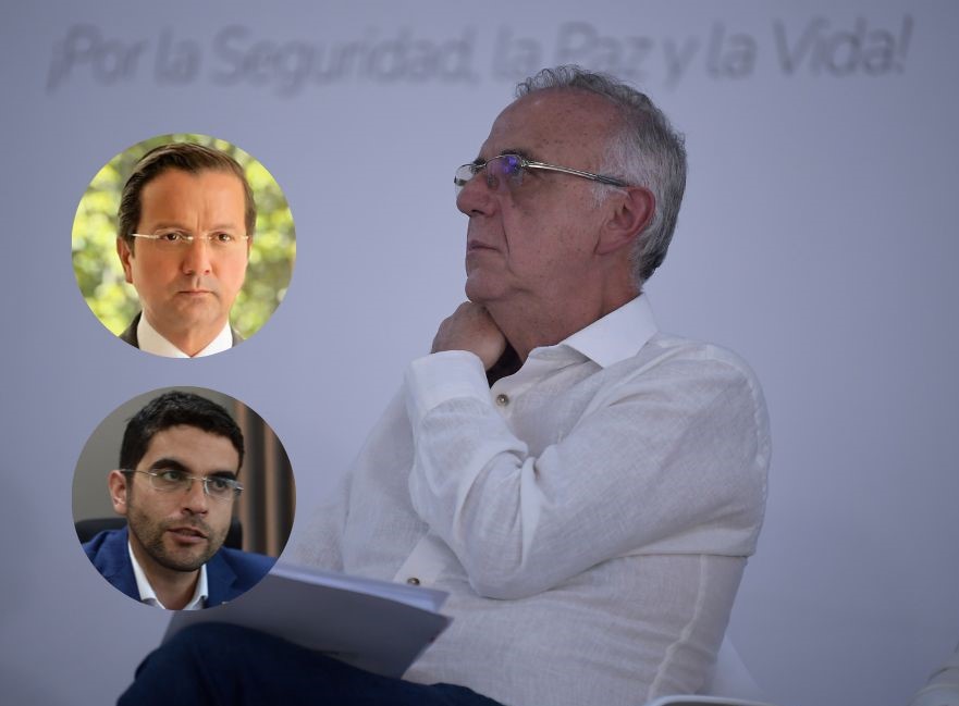 Los congresistas David Luna y Hernán Cadavid fueron algunos de los miembros de la oposición que pidieron la renuncia del ministro Iván Velásquez.