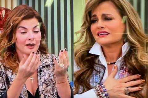 Video: Carolina Cruz se quebró en vivo durante charla con Aura Cristina Geithner
