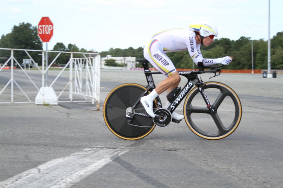 Rigoberto Urán finalizó en la posición 51 de la CRI en Richmond. Foto: Eder Garces - Federeación Colombiana de Ciclismo