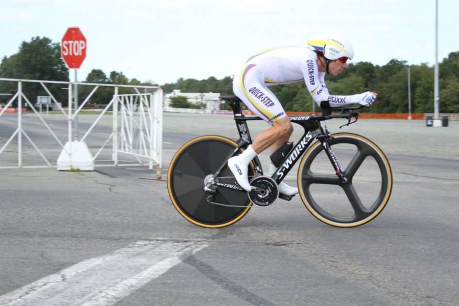 Rigoberto Urán finalizó en la posición 51 de la CRI en Richmond. Foto: Eder Garces - Federeación Colombiana de Ciclismo