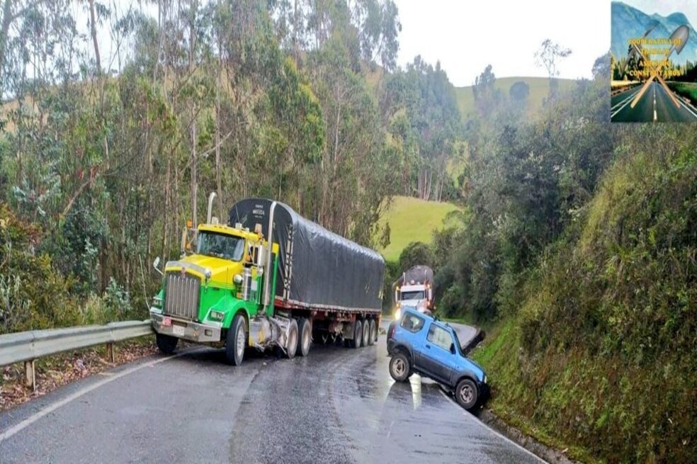 El accidente provocó un tráfico masivo.