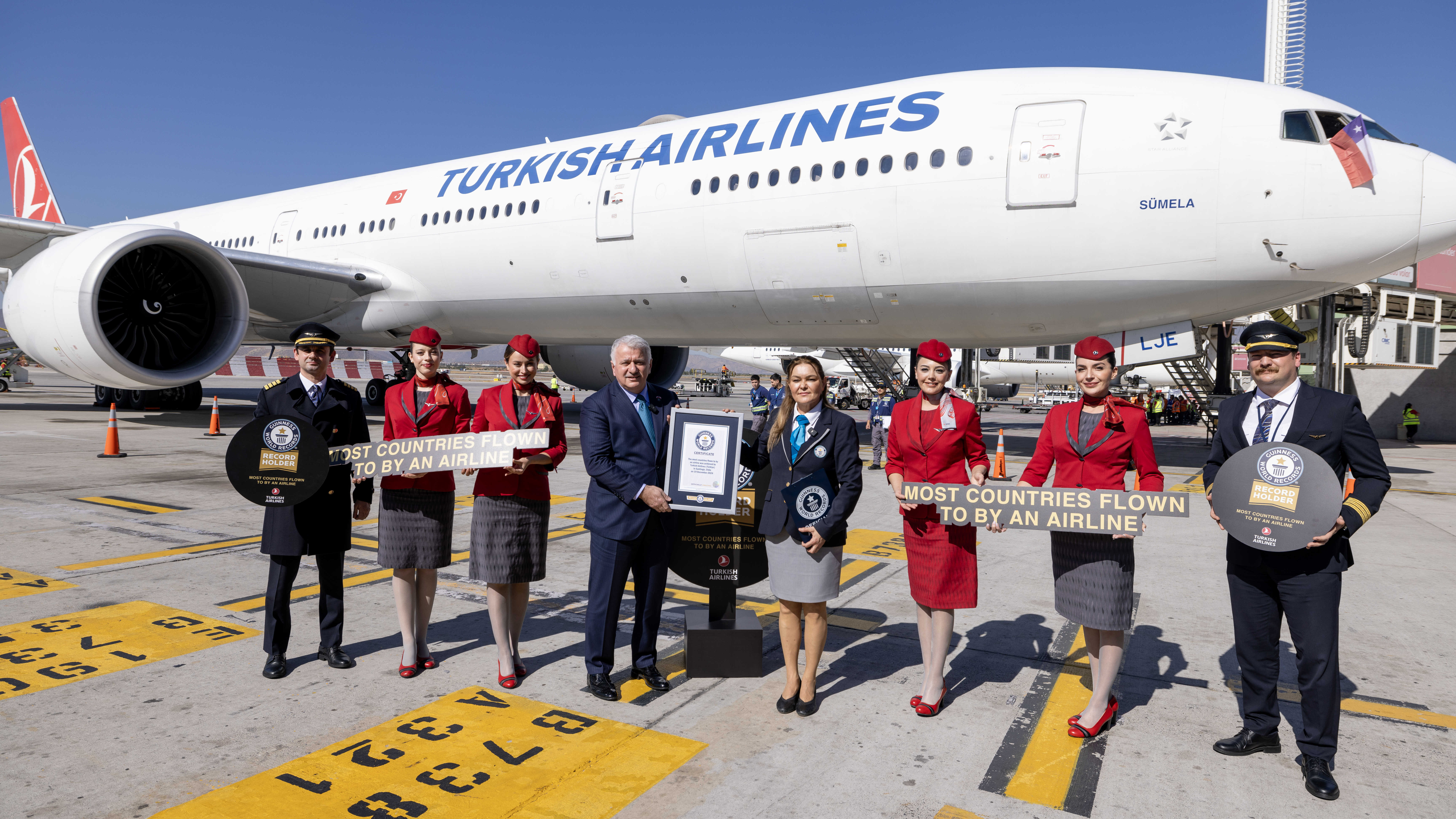 Turkish Airlines ha obtenido el título de volar al mayor número de países del mundo desde 2012.
