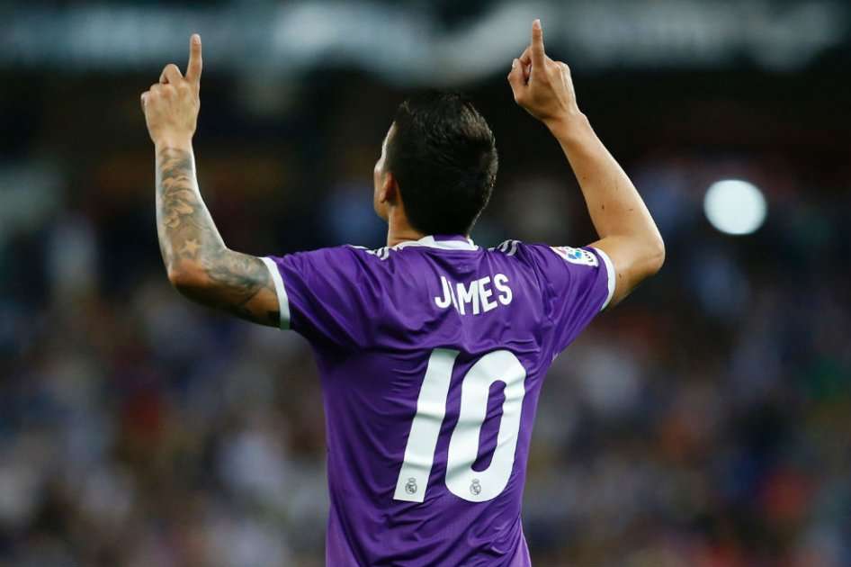 James Rodríguez, mediocampista del Real Madrid. Foto: AFP