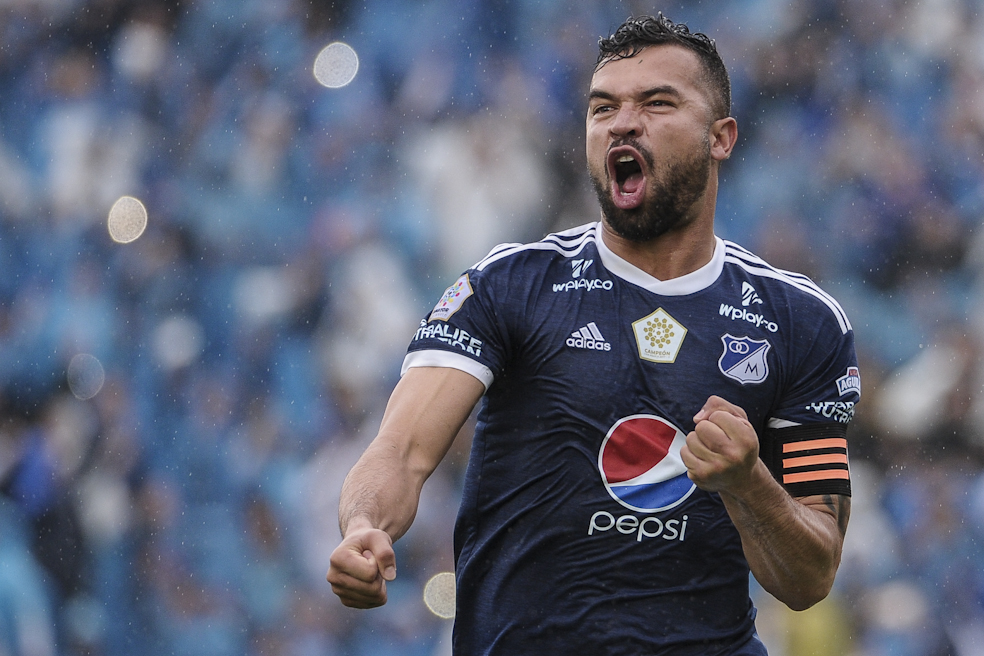 Andrés Felipe Cadavid, capitán de Millonarios. / Mauricio Alvarado