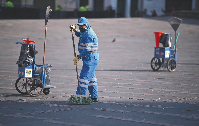 Coronavirus - Recolectores de basura y barrenderos