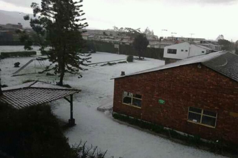 Fuerte granizada azotó el municipio de Chía, en Cundinamarca